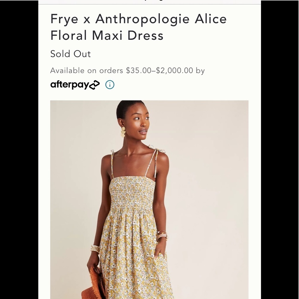 NWT Frye for Anthropologie Alice Floral maxi dress - Picture 2 of 16